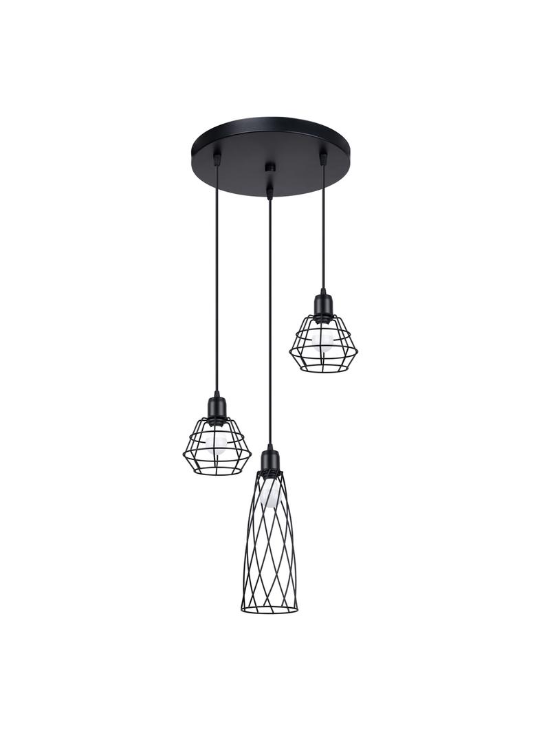 Sollux Lampa wisząca SUBA 3P czarna SL.1166