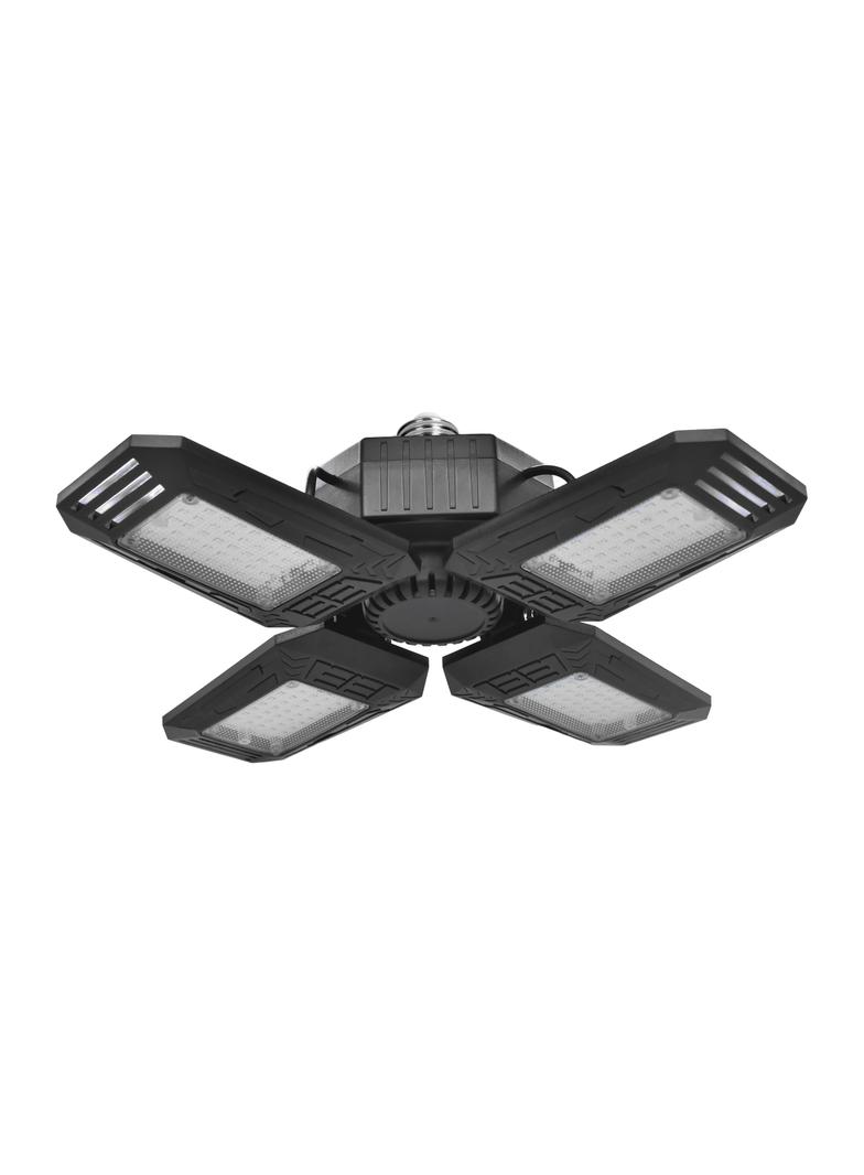 SYRIUSZ LED lampa warsztatowa składana 4-skrzydłowa, E27, 72W, 4000K, 6480lm