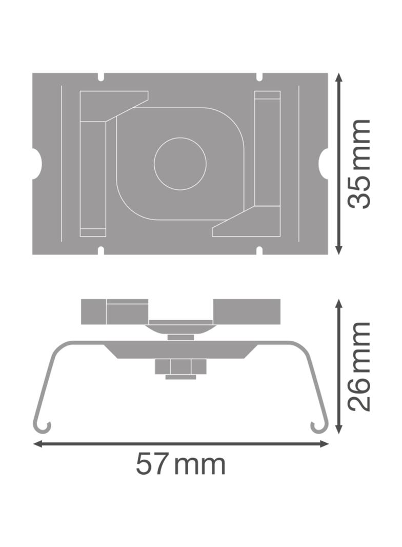 Oprawa TRUSYS FLEX GRID CEILING CLIP