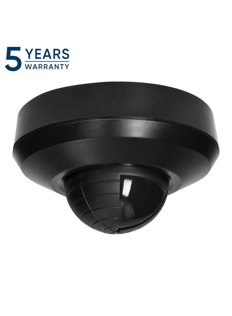 Czujnik ruchu i obecności 360st, IP44, 2000W, dodatkowa baza montażowa, 3 sensory, czarny