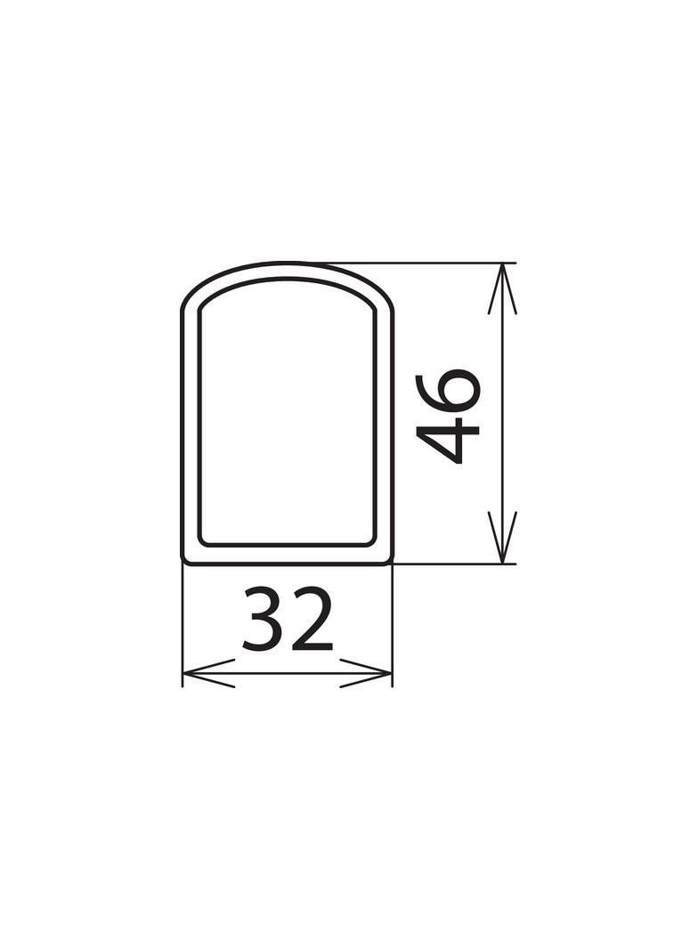 Bariera (profil 32x46 mm o dł. do 6m) do ograniczania dostępu, do użytku z pomieszczeniach i na zewn