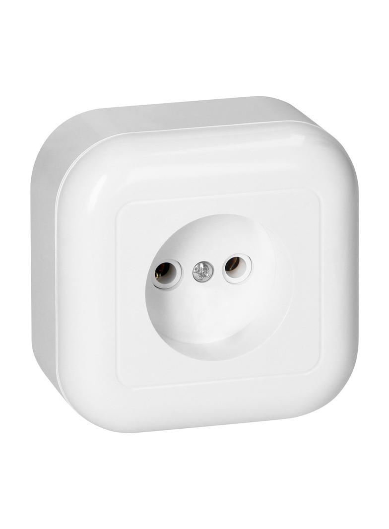 Gniazdo pojedyncze natynkowe 2p 16A, 250V, FAN, biały NT-15F BIAŁY ORNO