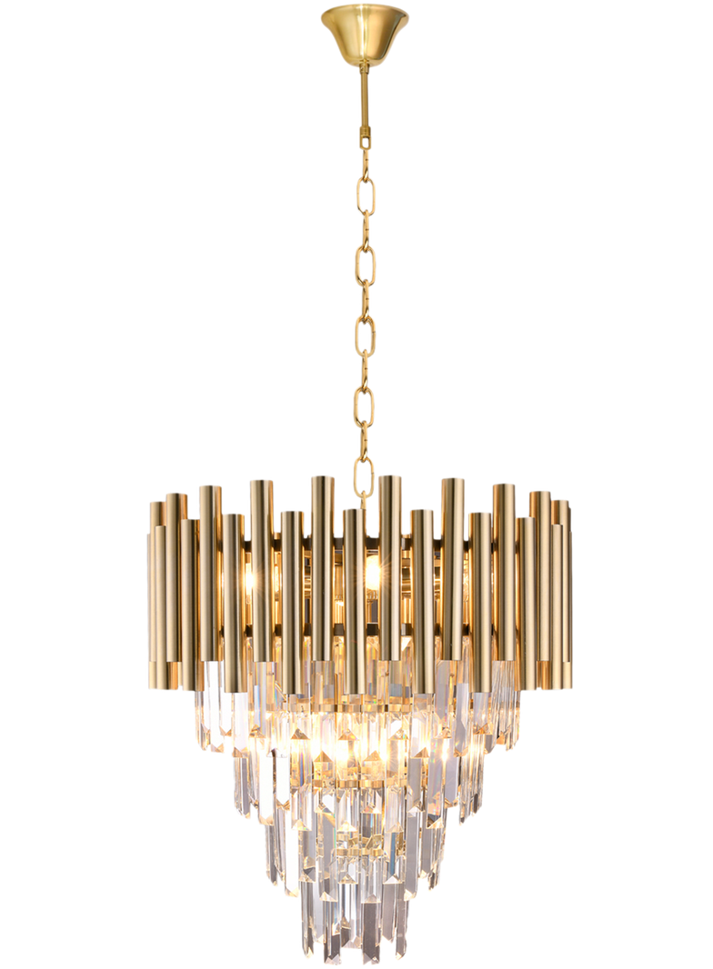 lampa wisząca Madison 9xE14 złota ML5992 Milagro