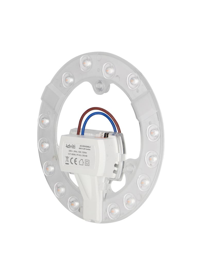AVIS II panel świetlny, LED 12W 1200lm, 4000K, 3 neodymowe magnesy, O 137 AD-SW-6249L4 ORNO