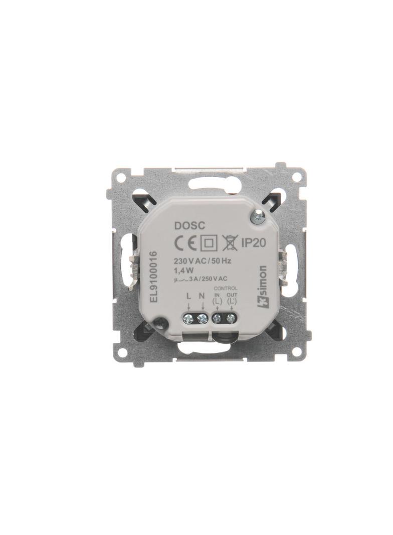 Simon 54 Oprawa oświetleniowa LED z czujnikiem ruchu 230 V AC 1.4 W białe ciepłe 3100 K brąz mat DOSC.01/46 KONTAKT
