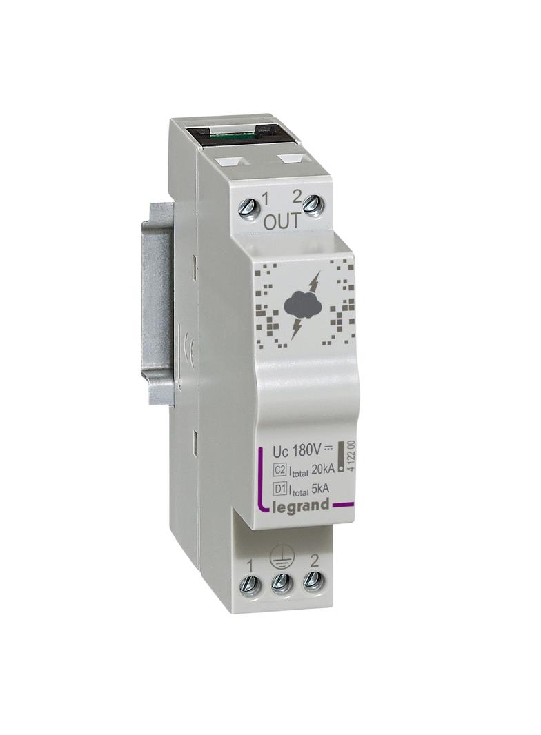 OGRANICZNIK PRZEPIĘĆ DLA LINII TELEKOMUNIKACYJNYCH RJ45 10KA, Legrand