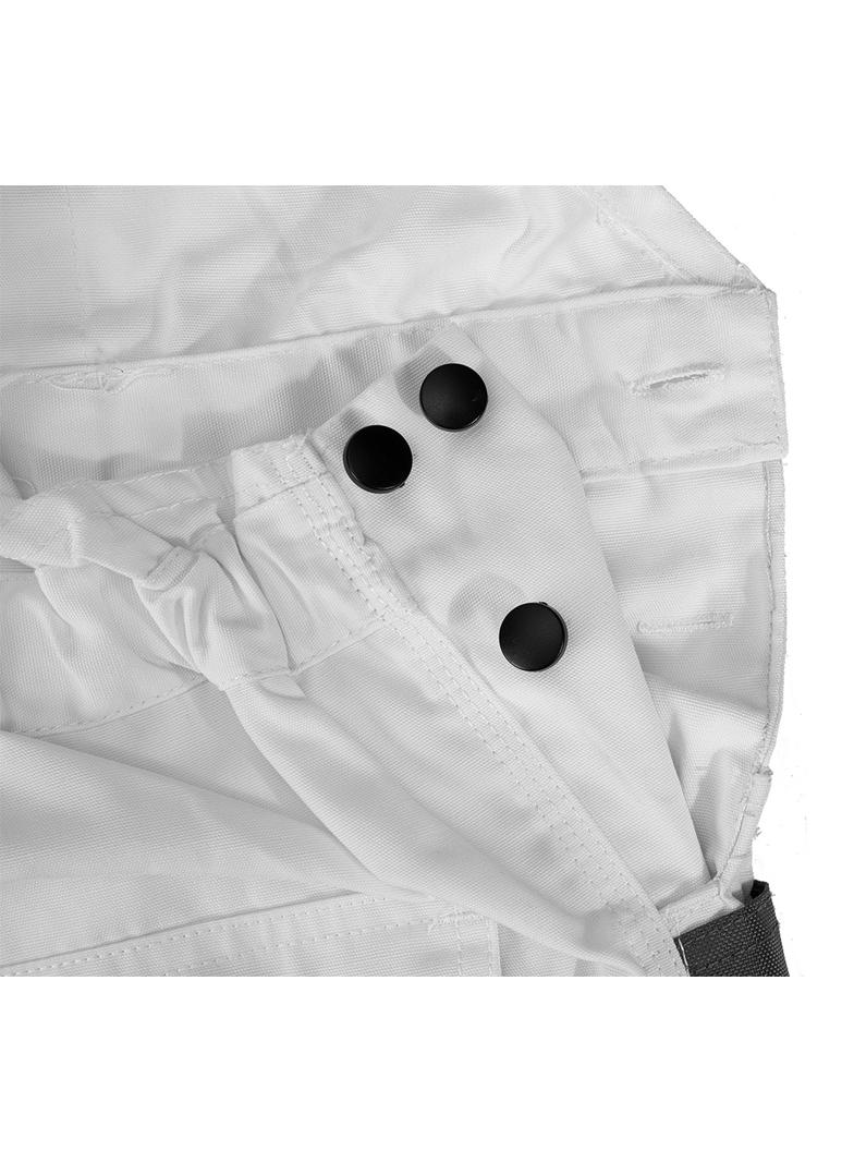 Spodnie robocze na szelkach, białe, HD, rozmiar LD/54