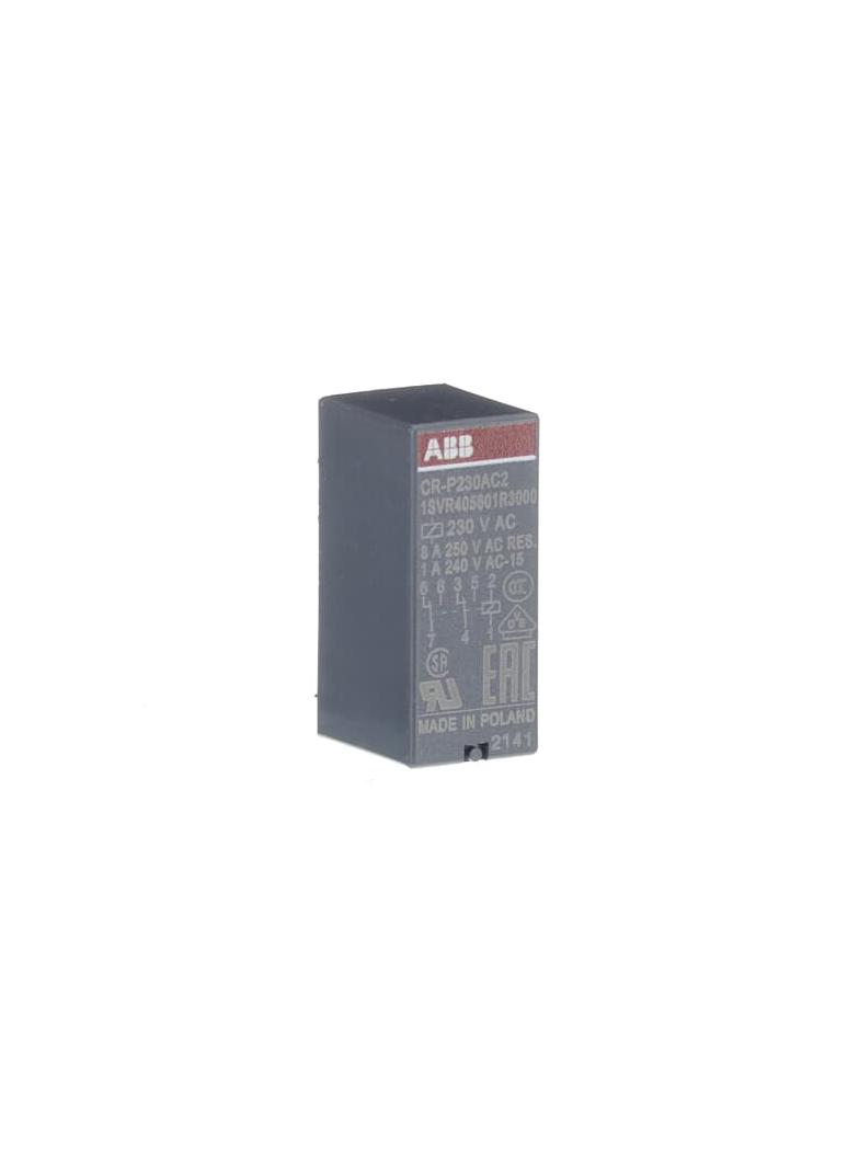 Przekaźnik CR-P230AC2, A1-A2=230V AC, 2 styki c/o 250V/8A 1SVR405601R3000 ABB