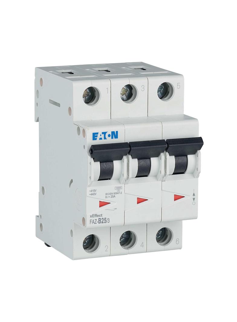 FAZ-B25/3 Wyłącznik nadprądowy 15kA B25A 3P 278849 EATON