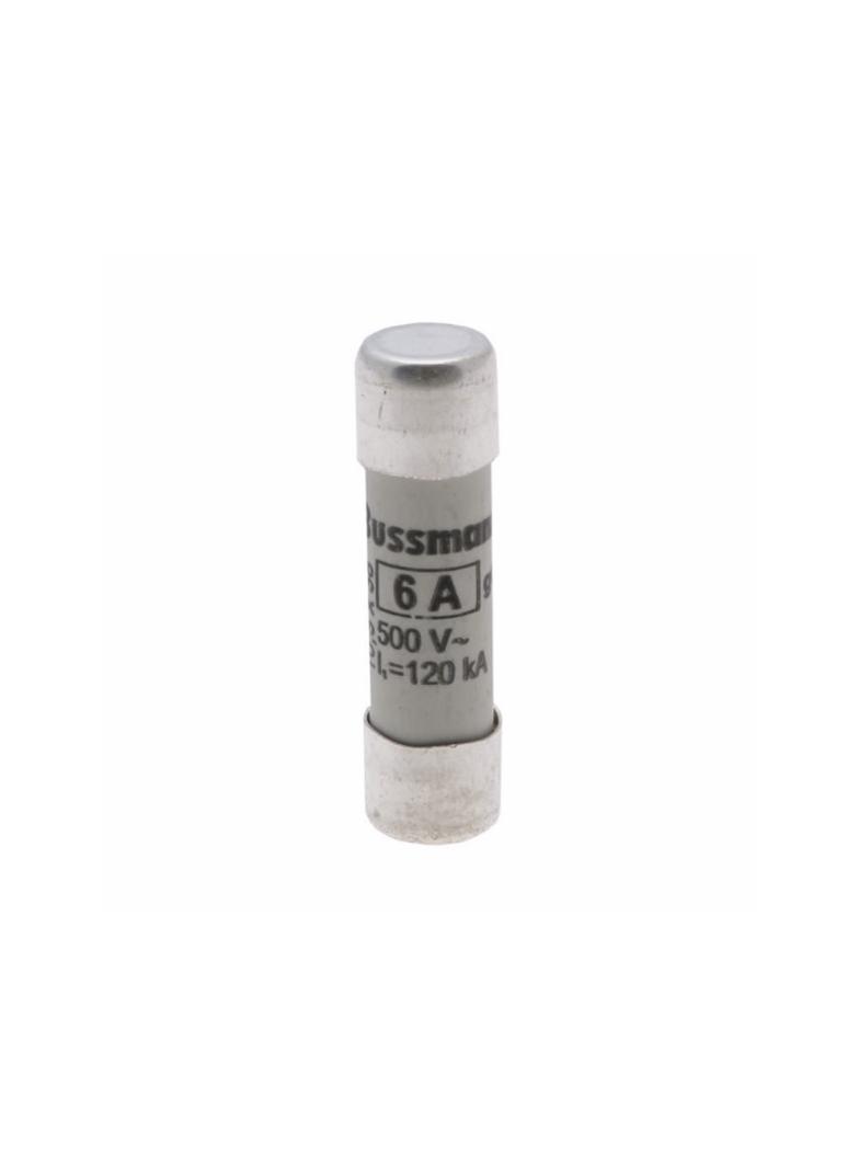CYLINDRICAL FUSE 10 x 38 6A GG 500V AC Wkładka cylindryczna 10 x 38mm 6A GG 500V AC C10G6 EATON