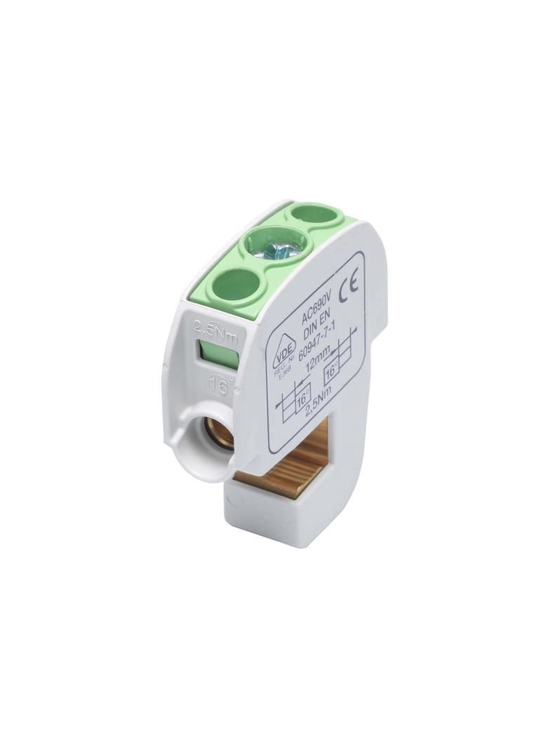 SBB 16 Zacisk izolowany szynowy 86105 SIMBLOCK zielony SIMET