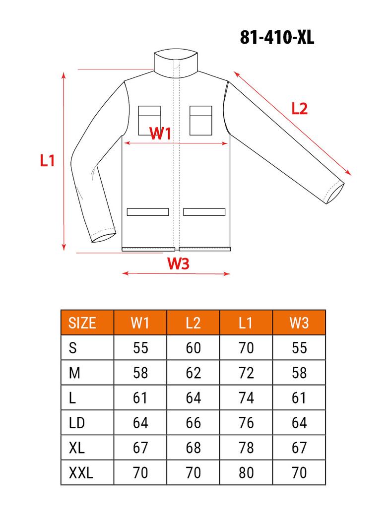 Bluza robocza, rozmiar XL/56