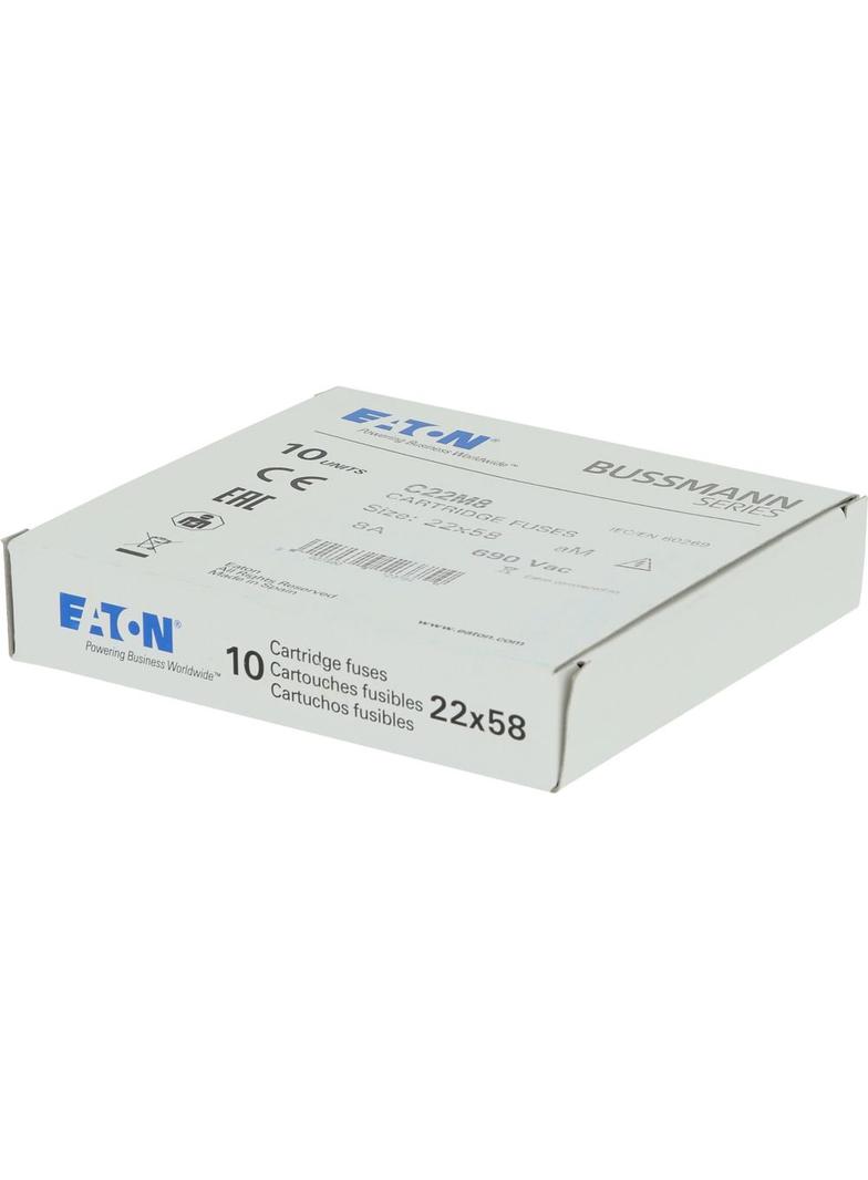 CYLINDRICAL FUSE 22 x 58 8A AM 690V AC Wkładka cylindryczna 22 x 58mm 8A AM 690V AC C22M8 EATON