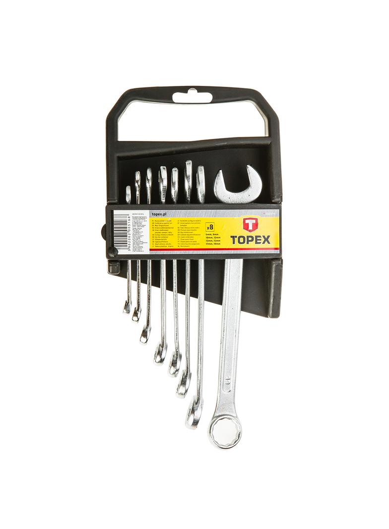 Klucze płasko oczkowe 6-19 mm, zestaw 8 szt.