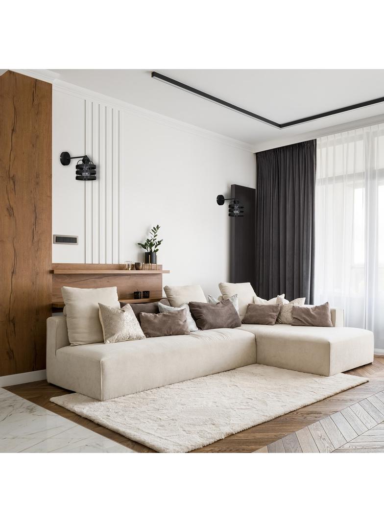 MILAGRO Kinkiet LARS BLACK 1xE27