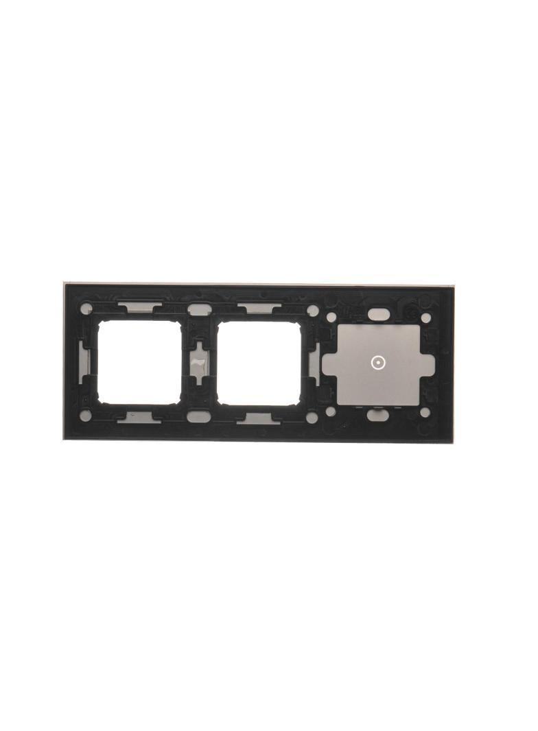 Simon 54 Touch Panel dotykowy S54 Touch 3 moduły 1 pole dotykowe + 2 otwory na osprzęty S54 srebrna mgła DSTR3100/71 KONTAKT