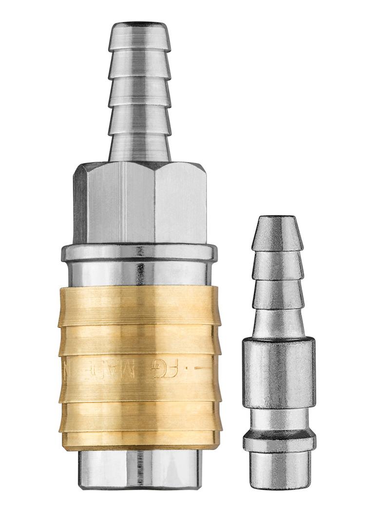 Szybkozłączka do kompresora z końcówką na wąż 8 mm