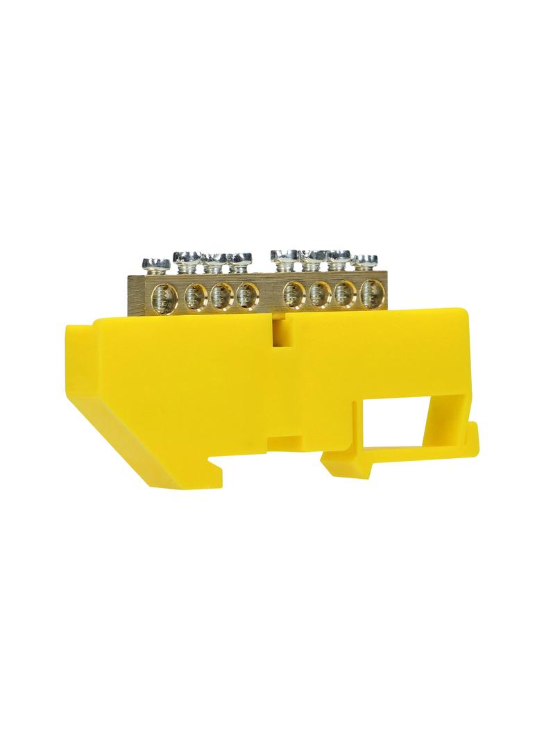 Listwa zaciskowa PE na szynę TH35 8 przewodów żółta OR-LZ-8204/8/Y ORNO