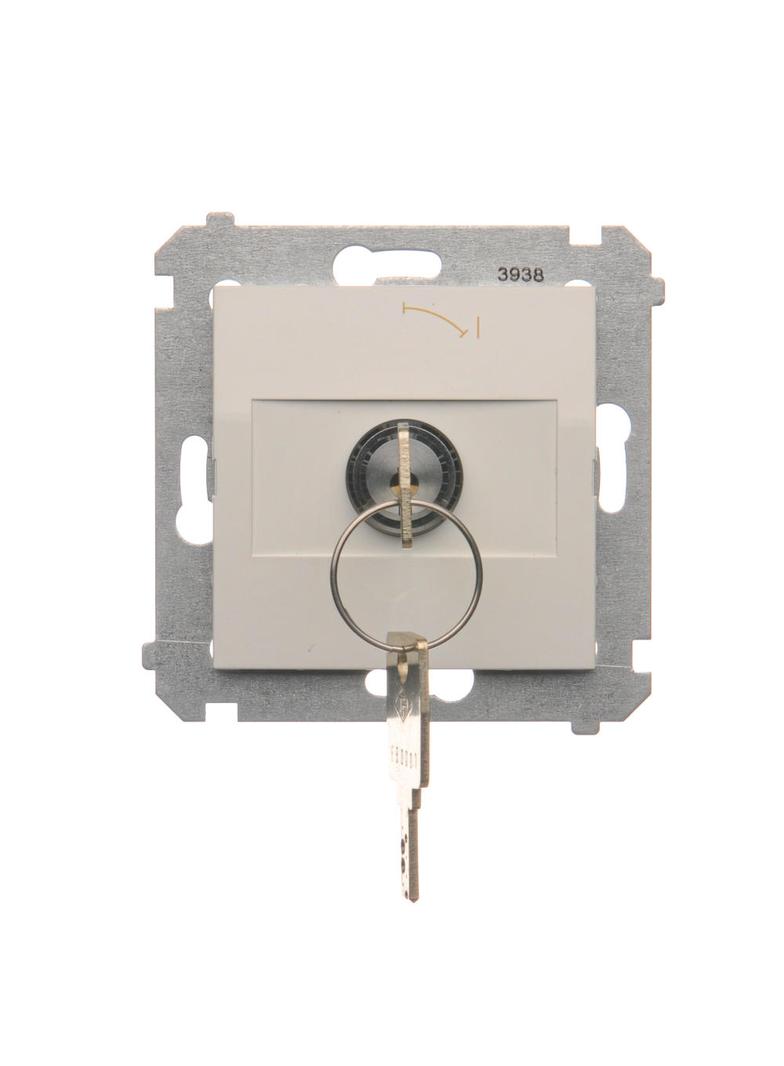 SIMON 54 WMDL-0K01Px-011 Łącznik na kluczyk chwilowy – przycisk (moduł) 2 pozycyjny „0-I” styk N/O,