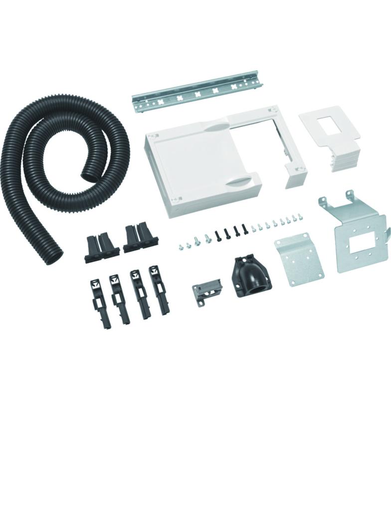 Zestaw kompletny z pokrywą 150x500mm do okablowania drzwi z rurą fi23 mm UC12BT23 HAGER