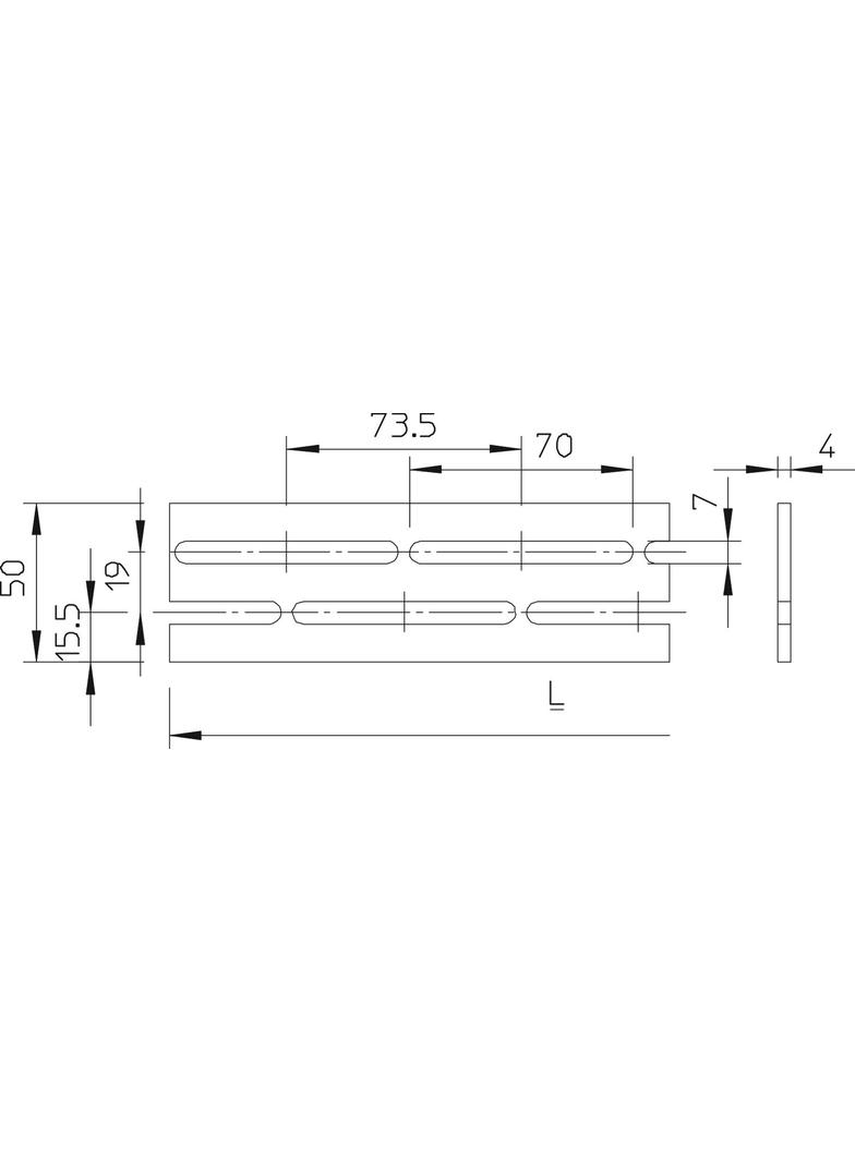 FESP L 50/4, SZCZEBLE PŁASKOWNIK.DRAB.3000MM