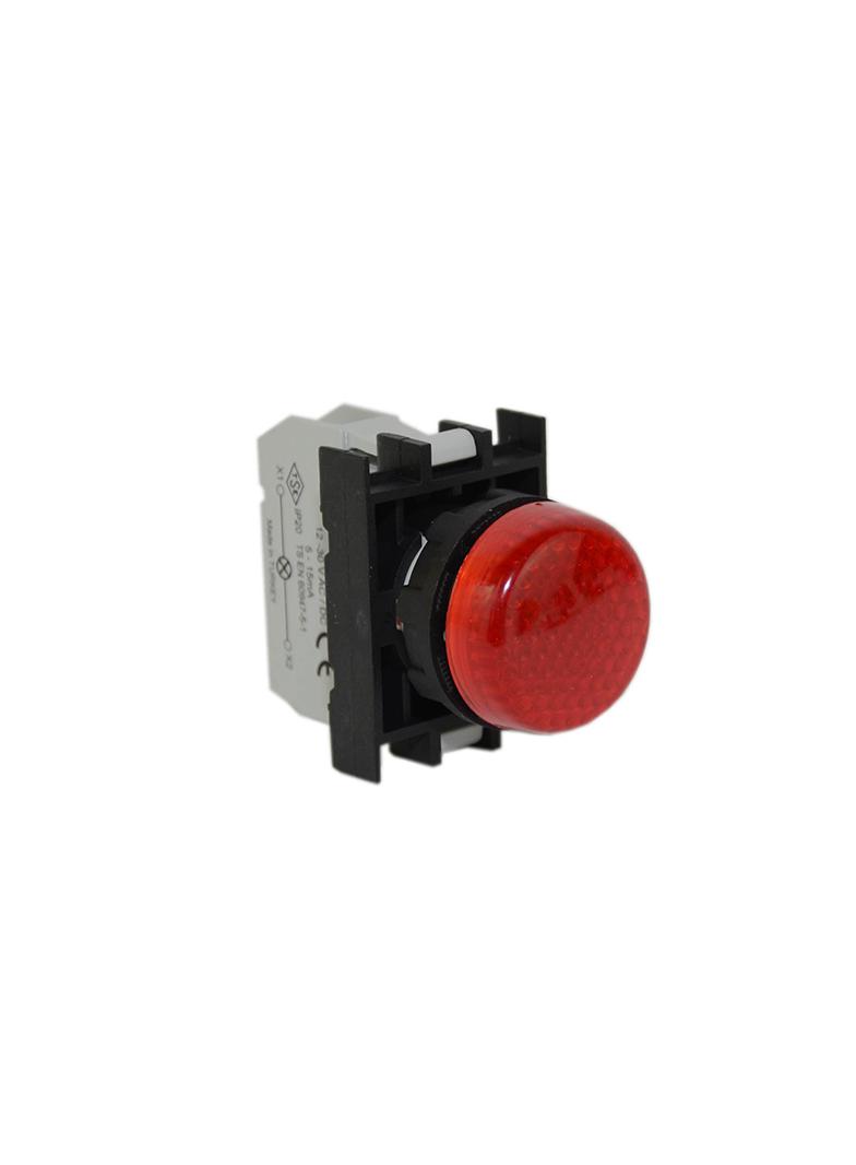 Lampka sygnalizacyjna B z LED 100-250V AC/DC czerwona