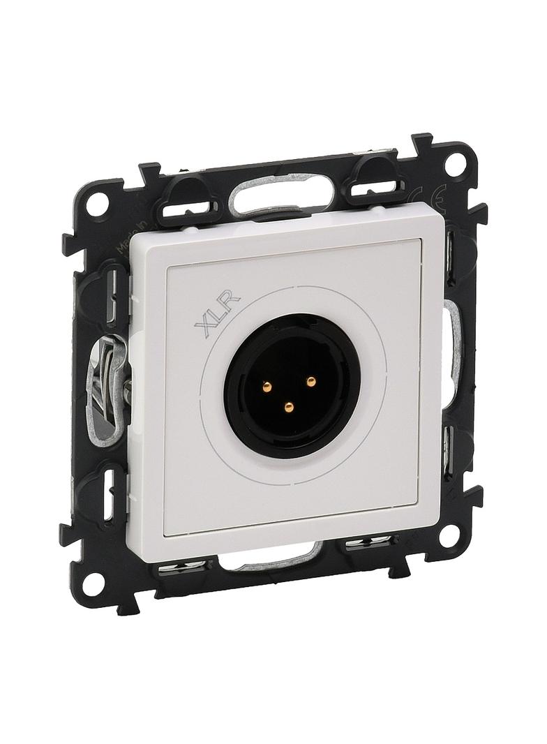 VALENA LIFE GNIAZDO MĘSKIE XLR 3-BIEGUNOWE BIAŁE, Legrand