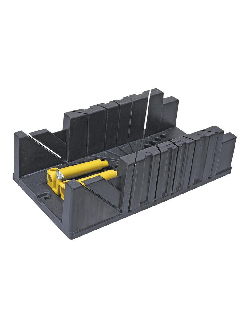 Skrzynka uciosowa plastikowa 320 x 120 x 75 mm, z zaciskami