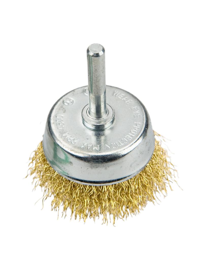 Szczotka druciana doczołowa z trzpieniem 75 mm