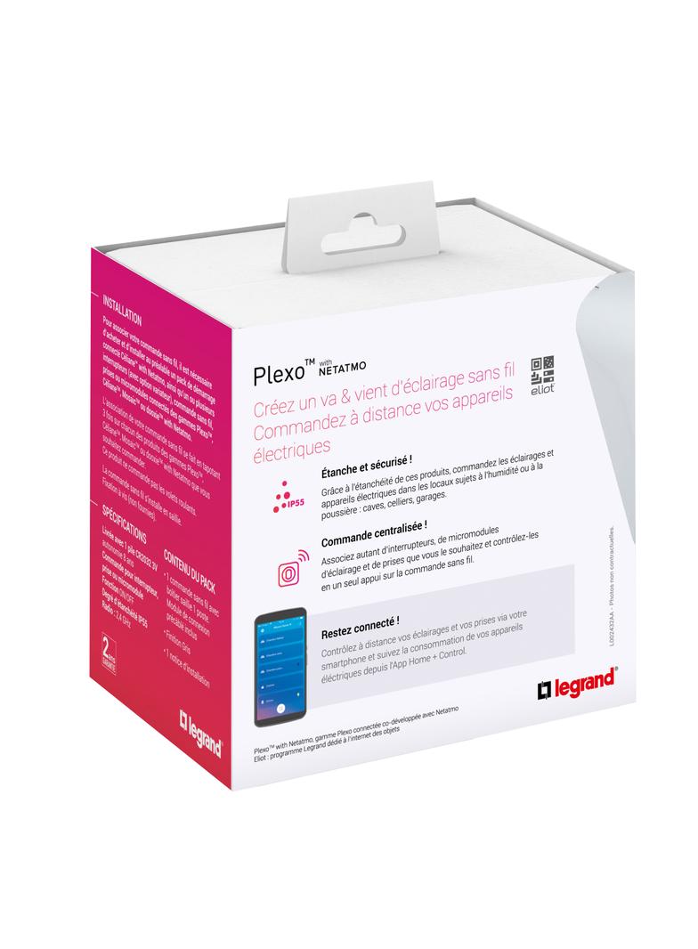 Netatmo - Plexo - łącznik bezprzewodowy schodowy - szary, Legrand