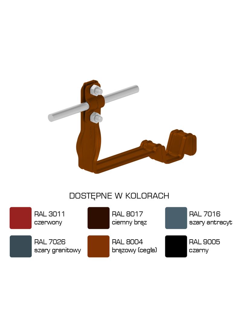 AN-28C/LA/-N Uchwyt dach.prof.skr.Z-śr. WZÓR 7 H=10cm /LA/