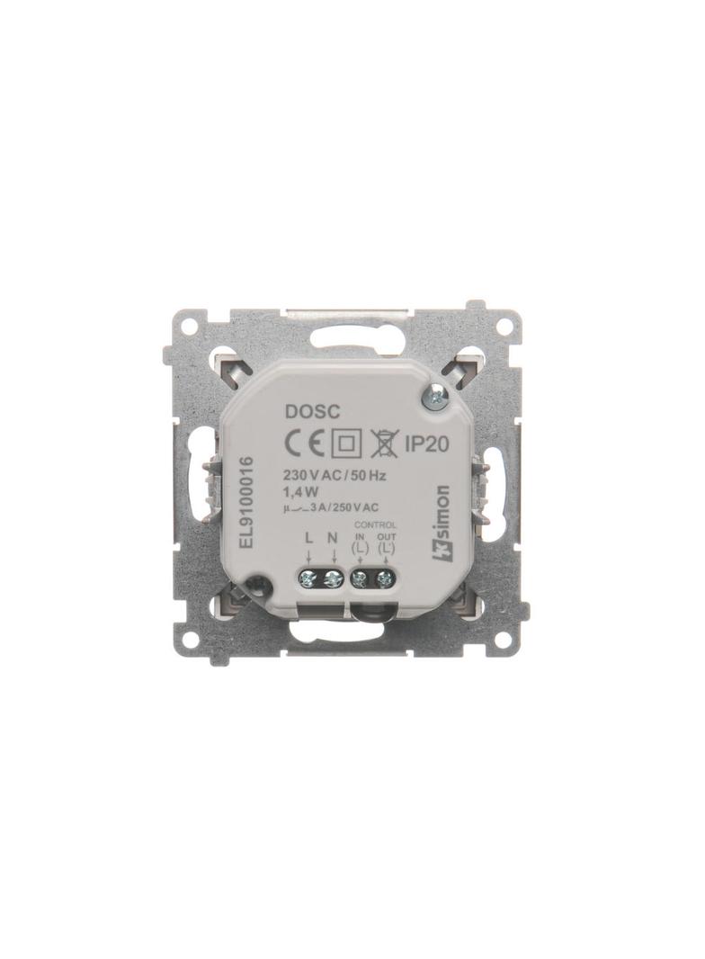 Simon 54 Oprawa oświetleniowa LED z czujnikiem ruchu 230V AC 1.4 W białe zimne 5900 K brąz mat