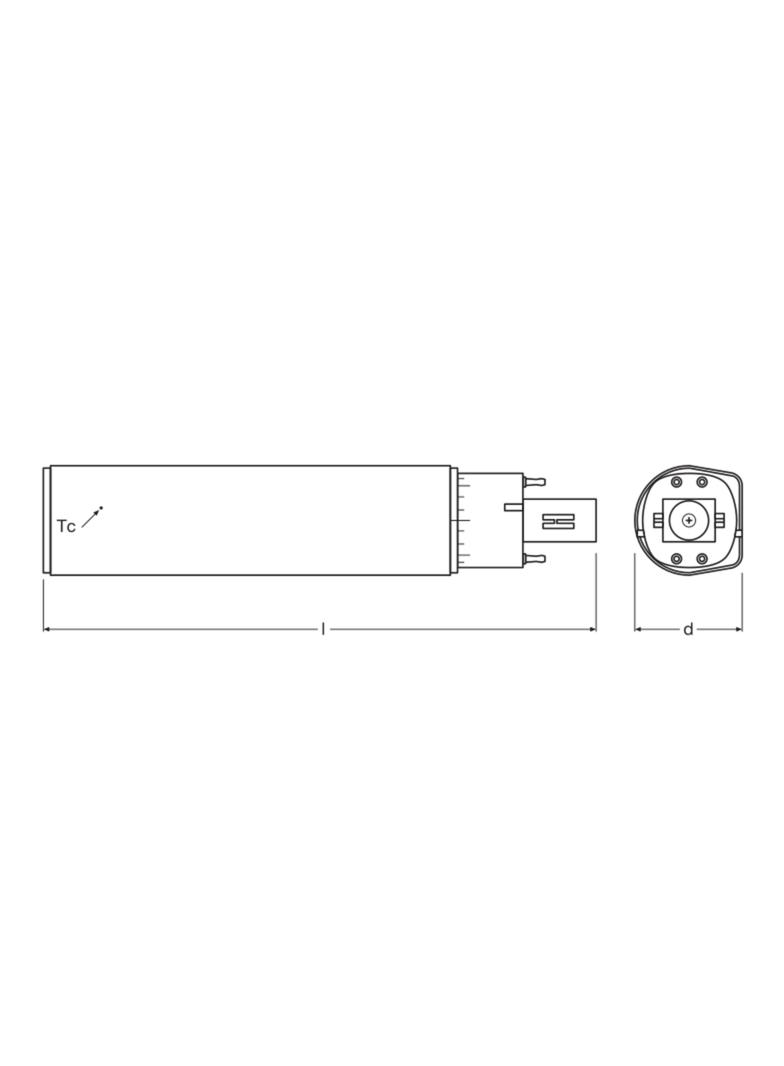 DULUX D E LED FR 26 ECG, AC mains 10W 830 G24q-3 TRZONKI SPECJALNE LEDVANCE