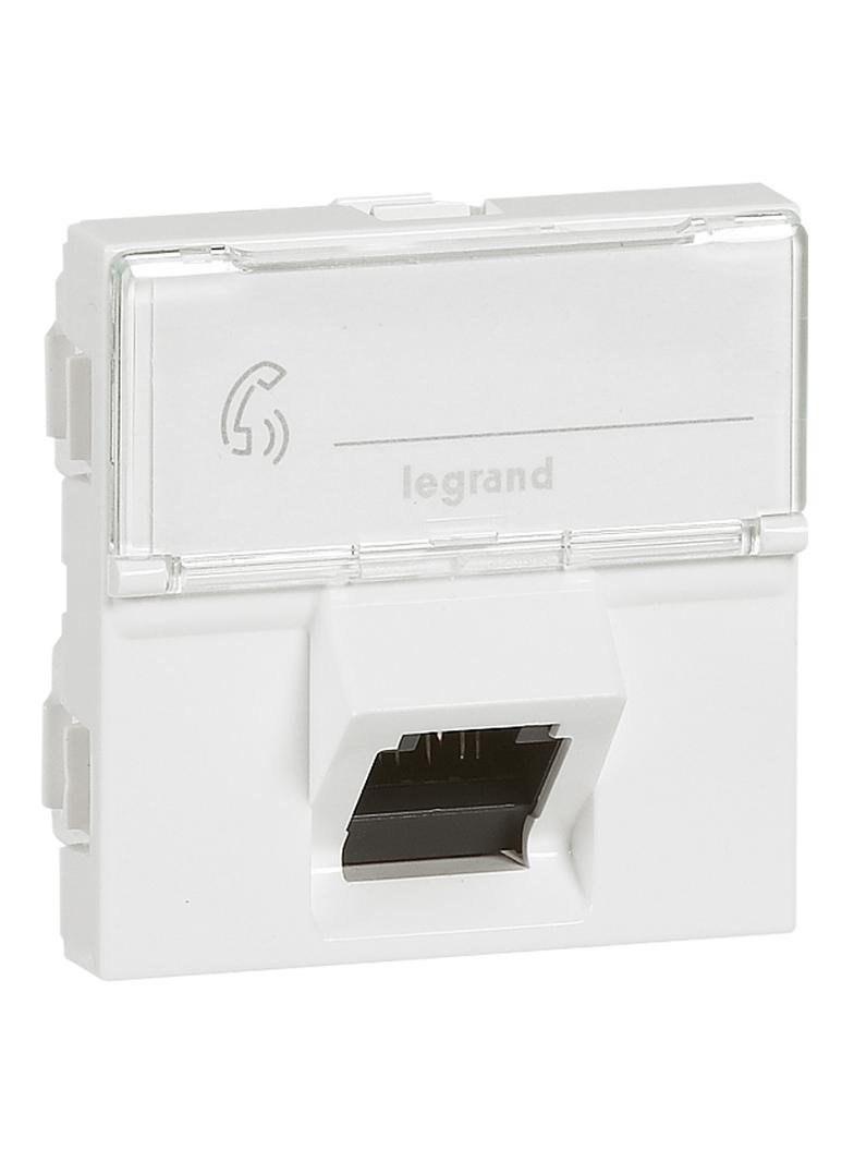 M45: 2M 1Xrj45 Kat. 6A Utp Białe 45° 076509 LEGRAND