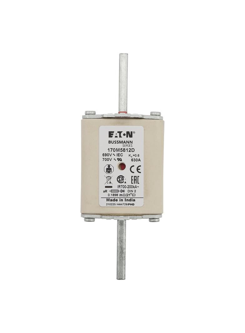 630A 690V aR DIN 2 HSDNH FUSE Wkładka szybka 630A AC 690V DIN 2 aR DIN IEC podwójny wskaźni 170M5812