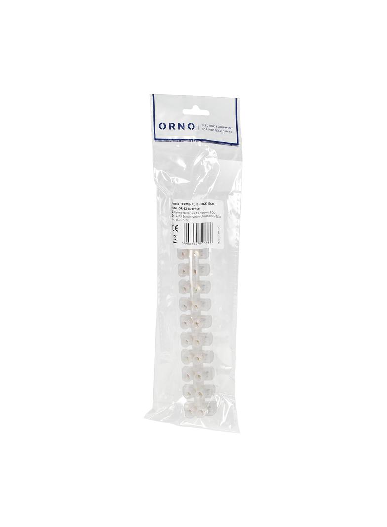 Listwa zaciskowa 12-torowa ECO max.16mm2,PE OR-SZ-8019/16 ORNO