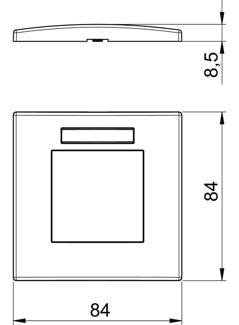 AR45-BSF1 RW, Ramka Modul 45, pojedyncza