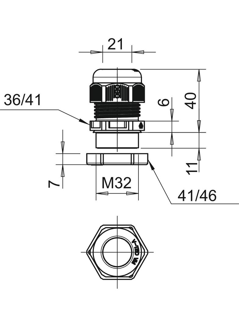 V-TEC VM32+ OR, Dławik kablowy