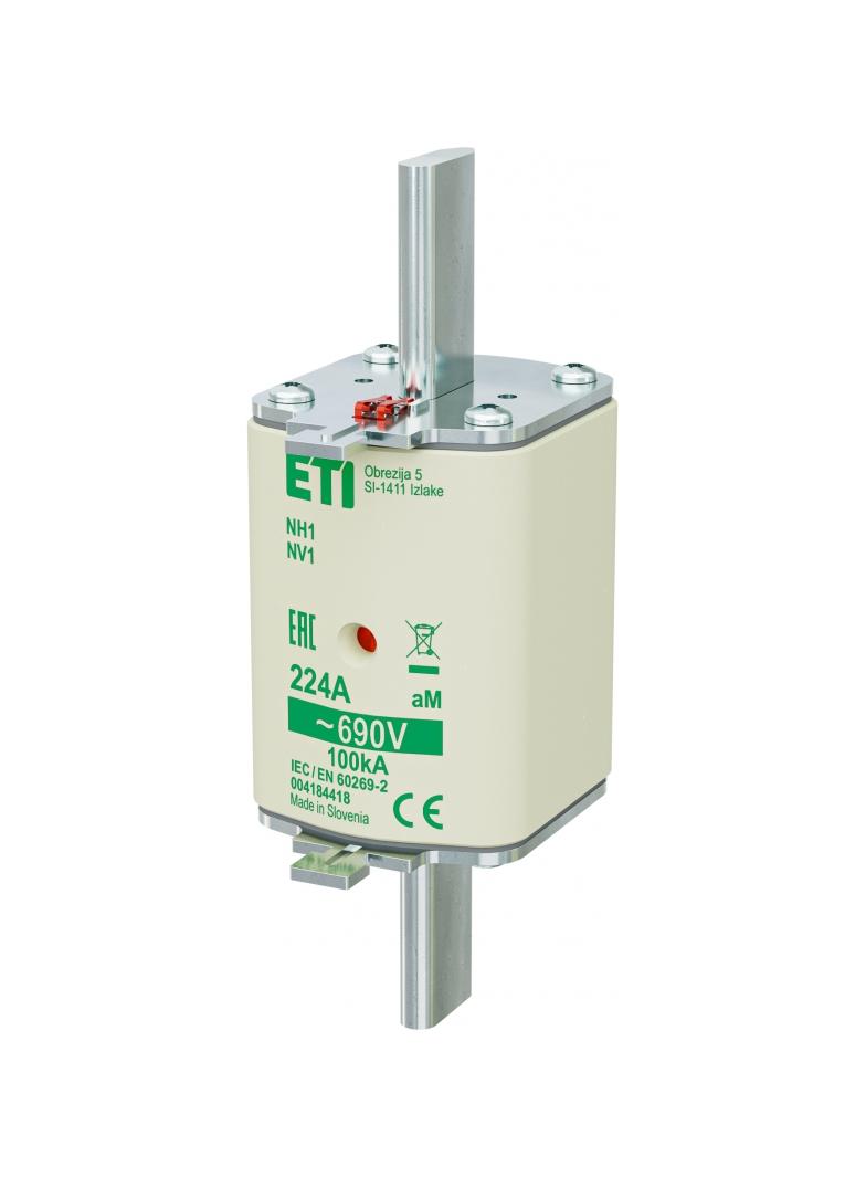 Wkładka topikowa NH silnikowa KOMBI NH1 aM 224A 690V 004184418 ETI