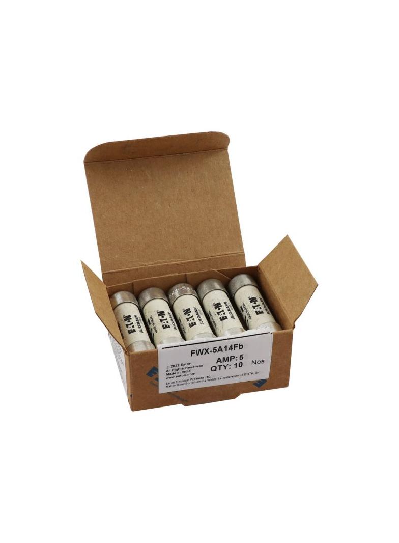 5A 250V AC 14x51mm S/COND FERRULE FUSE Wkładka szybka 5A AC 250V DC 250V 14x51 mm aR UL FWX-5A14F EA