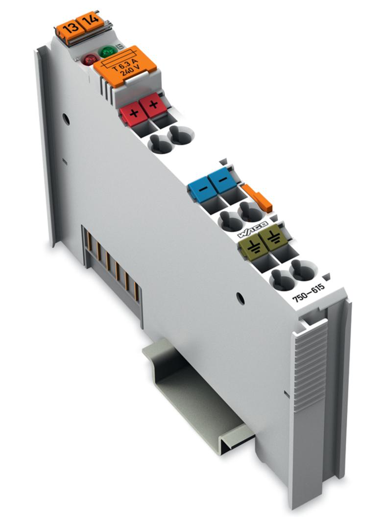 moduł zasilający 120V AC bezpiecznikowy WAGO