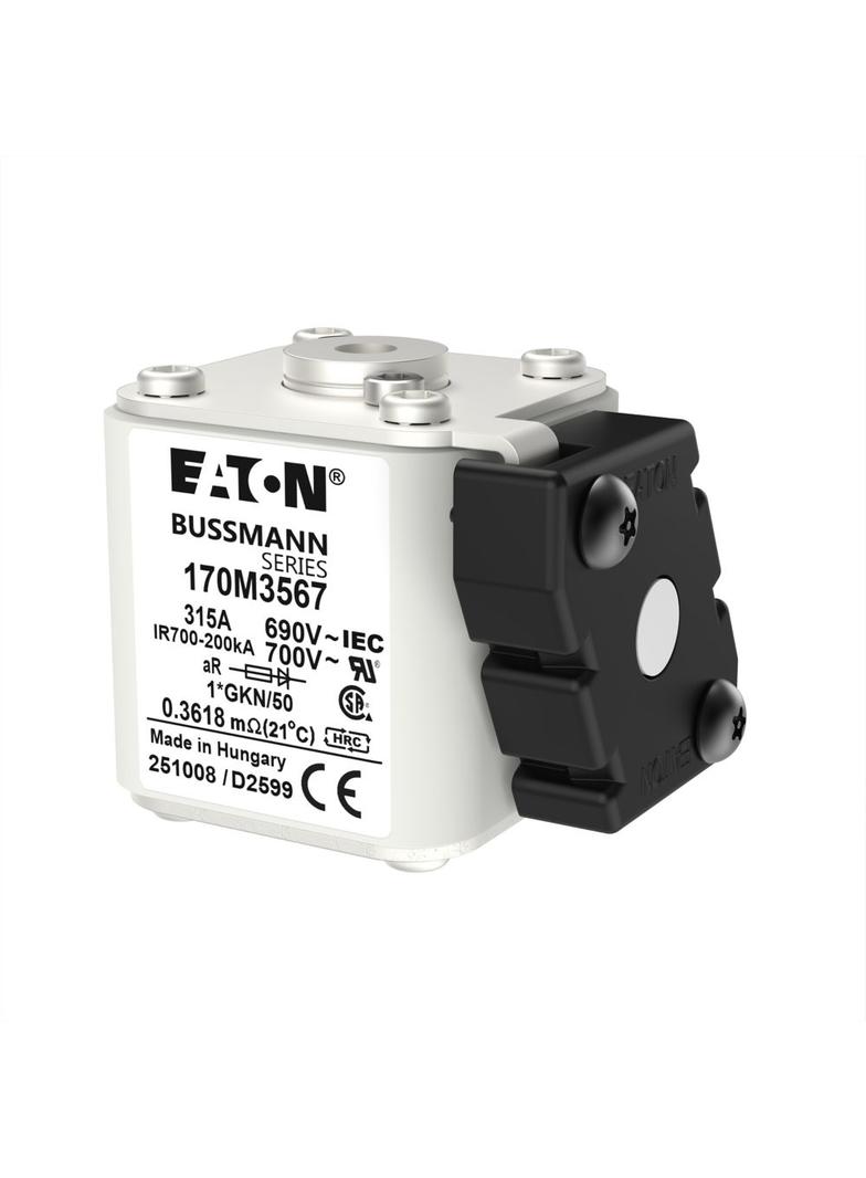 FUSE 315A 690V 1*GKN/50 AR UC Wkładka szybka 315A AC 690V rozmiar 1 45x59x51 mm aR, 170M3567 EATON