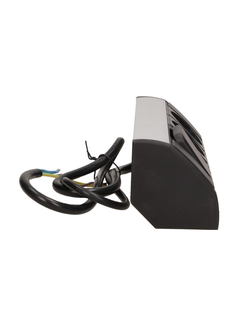 Gniazdo meblowe 2x2P+Z z wyłącznikiem, schuko, czarno-srebrne OR-GM-9002/B-G(GS) ORNO