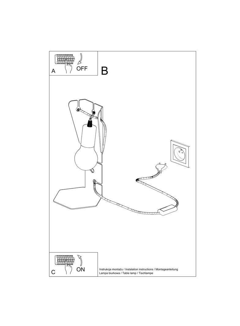 Sollux Lampa biurkowa ARBY biała SL.0879