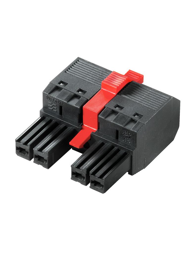 BVF 7.62HP/04/180MF3 SN BK BX Złącze kablowe do płytek drukowanych /40szt./ WEIDMULLER