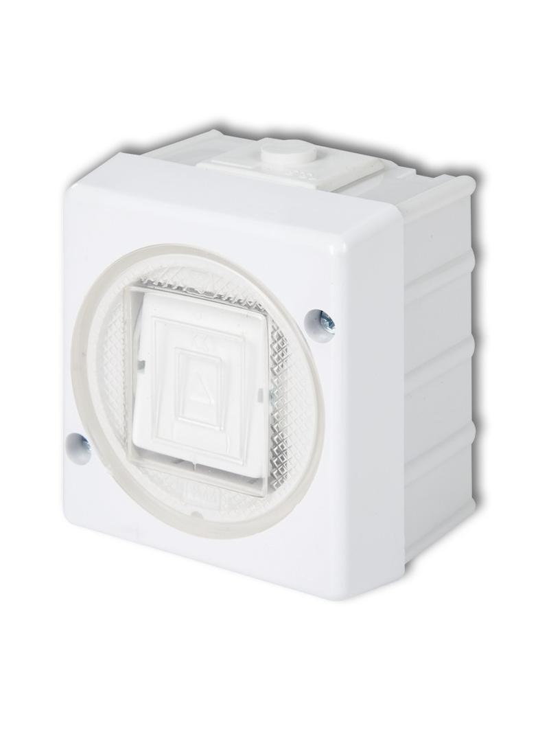 SENIOR Łącznik jednobiegunowy biały