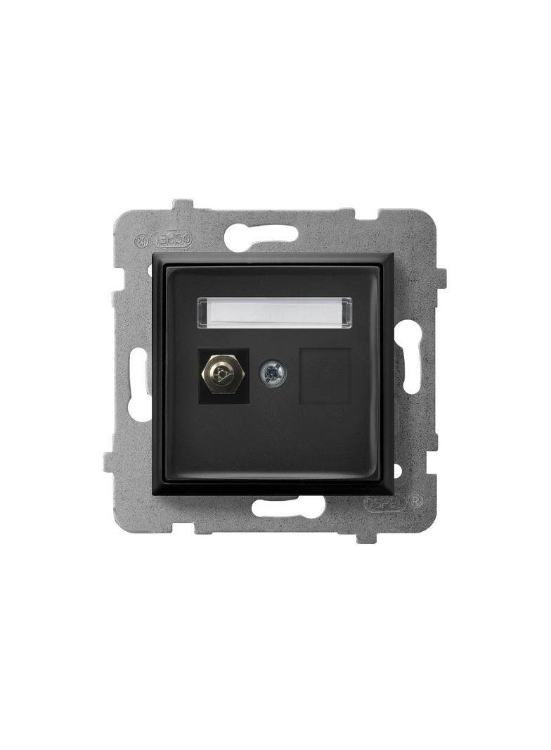 ARIA Gniazdo ekwipotencjalne pojedyncze - kolor czarny metalik