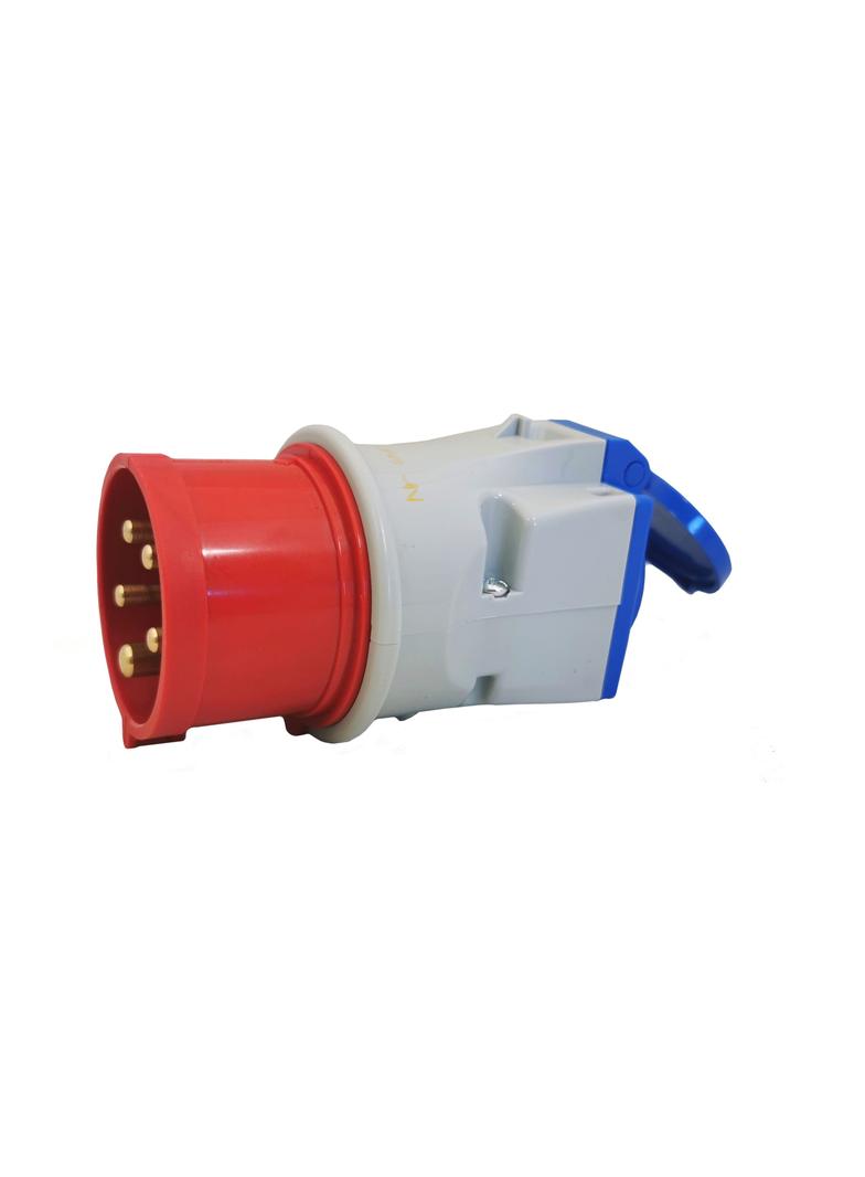 Adapter wtyczka 16A 400V 5P / gniazdo 16A 250V 3P IP44 Polam Nakło