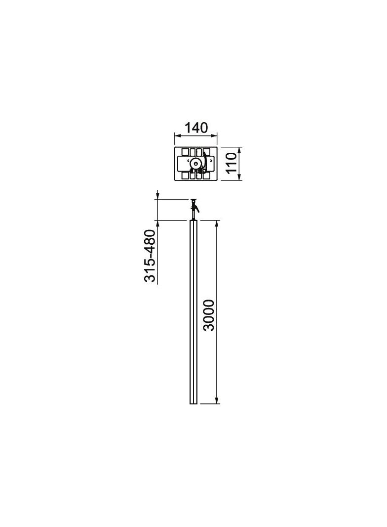 ISS140110, KOLUMNA ZASILAJĄCA