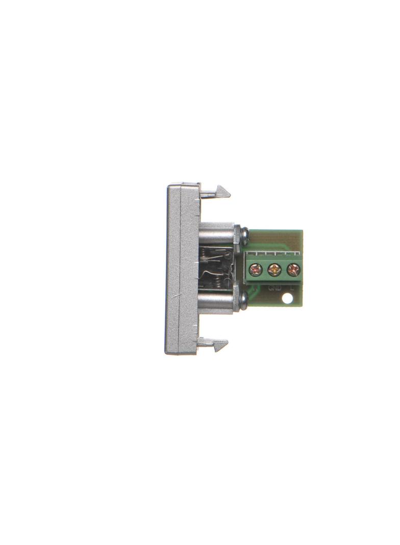 Simon Connect Płytka K45/2 gniazda mini-jack 225x45mm + wkład zaciski śrubowe aluminium K123B/8 KONTAKT